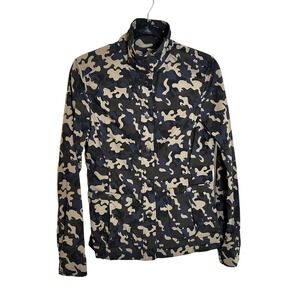Anatomie Camo Jane Honiara Jacket Size M Black Tan Navy Stretch Travel Packable